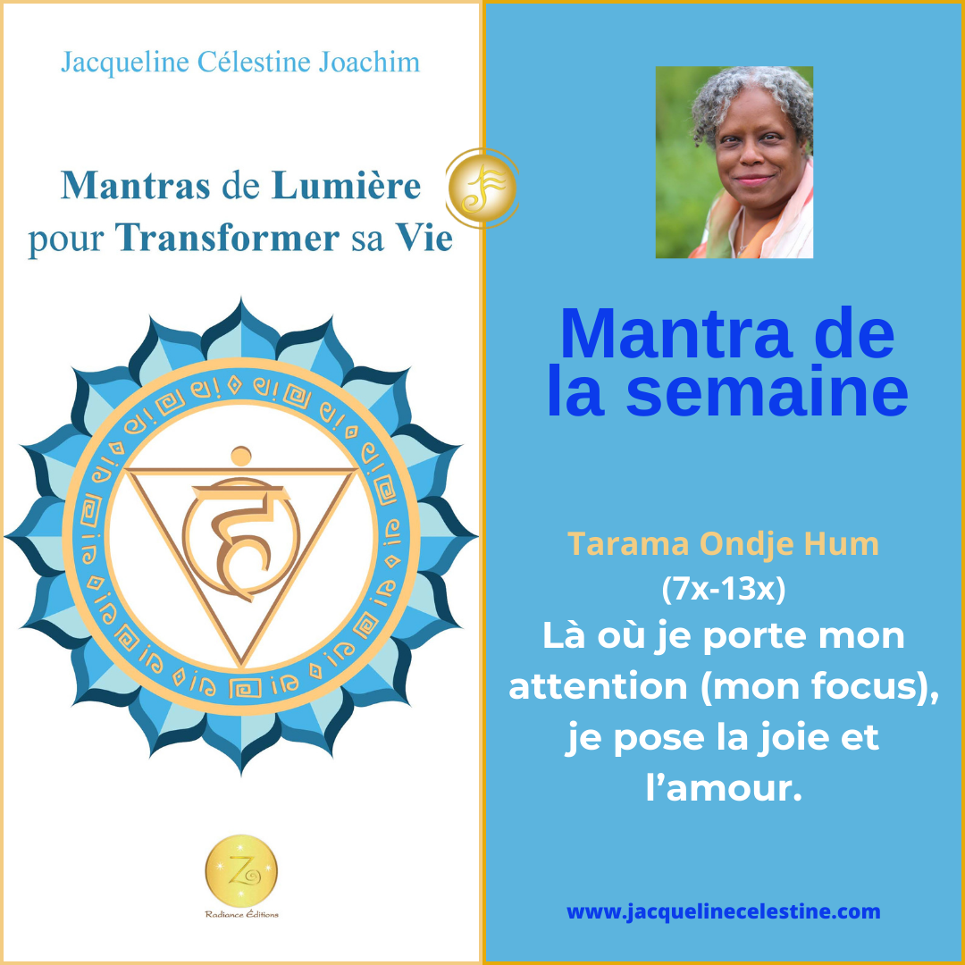 Le mantra de la semaine