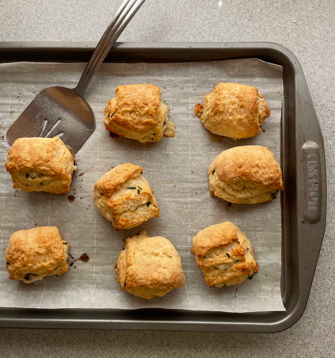 Unexpected Cheddar and Chive Scones