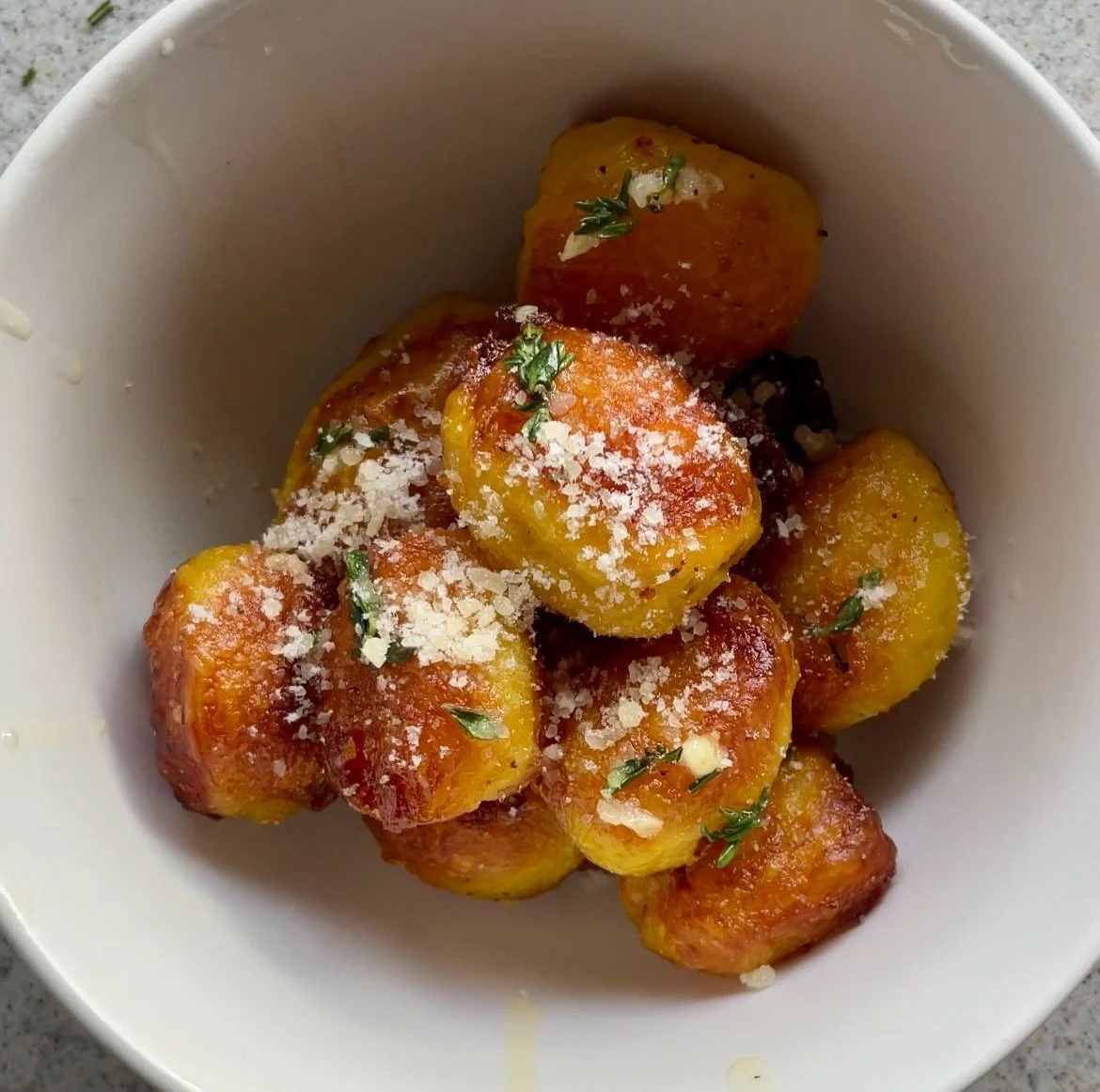 Crispy Garlic Herb Baby Potatoes