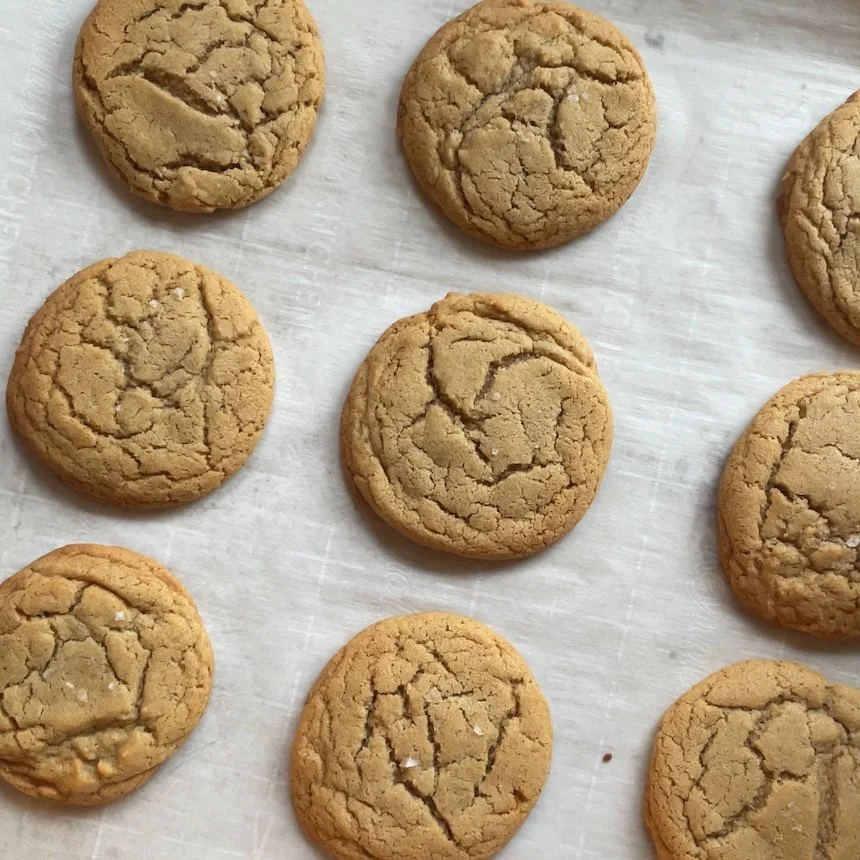 Salted Brown Butter &amp; Tahini Cookies