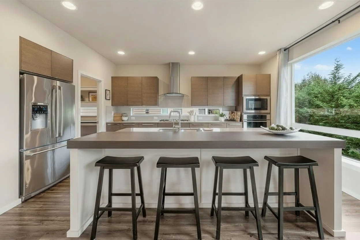 Essential Home Staging - Home Staging in Seattle Bellevue and Puget Sound - home staging portfolio listing photo of eat-in kitchen staged by Essential Home Staging