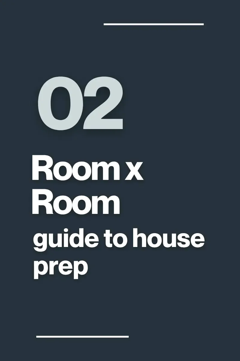 Room by room guide to home prep checklist thumbnail for property staging.