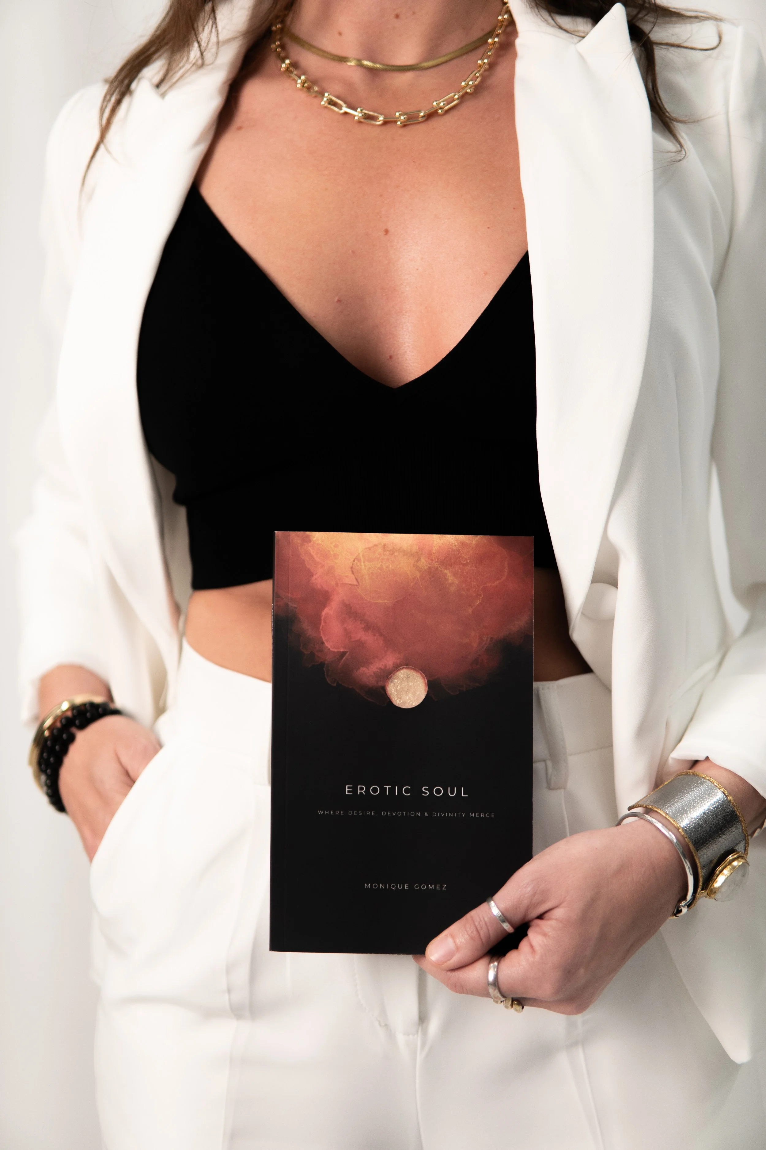 erotic soul book held by author monique gomez