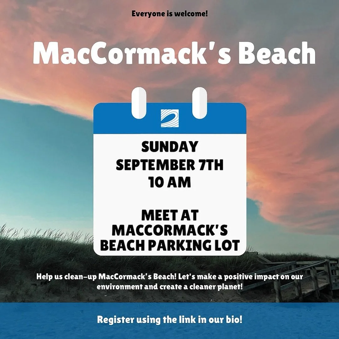 ποΈ Only one week to go until the MacCormacks Beach Clean-Up! Meet us at MacCormacks Beach Parking Lot, NS on September 07, 2025 to join the movement. Let’s work together for a cleaner coastline. ππ β¨ Don’t forget to register via the li