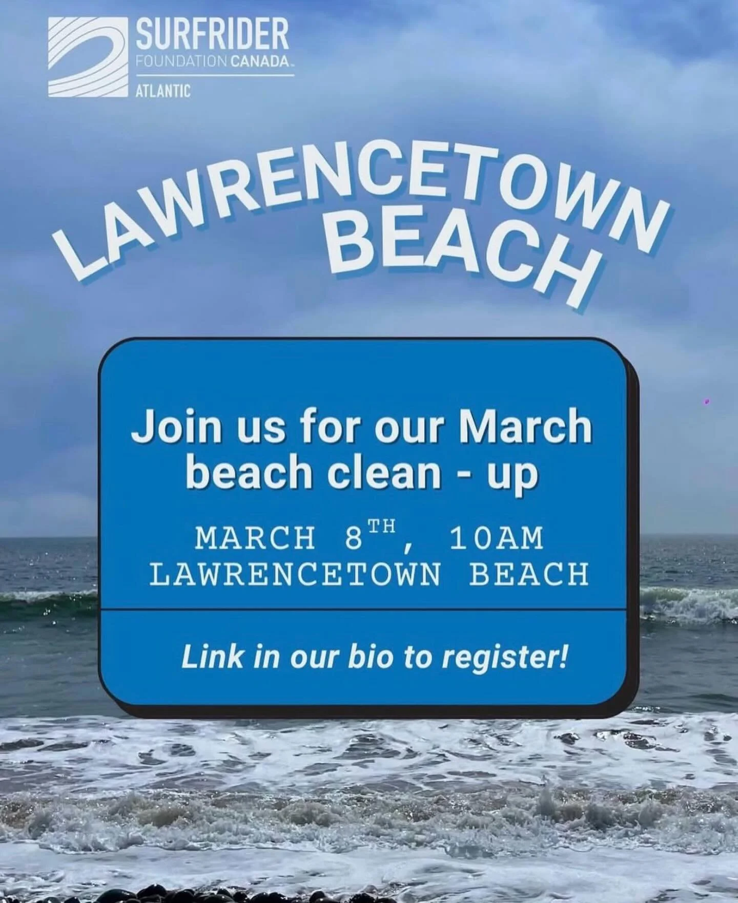 Tomorrow is the day! Look out for our crew under the big blue tent and sign in for our first clean-up of the year! We can&rsquo;t wait to see you out there and make a difference 🌊🪼🦭