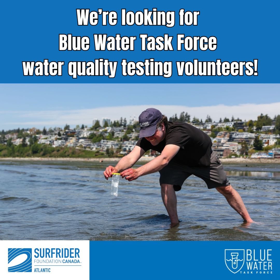 🔬VOLUNTEER FOR OUR BLUE WATER TASK FORCE WATER QUALITY TESTING PROGRAM 🧑&zwj;🔬

This summer, we're expanding Surfrider's Blue Water Task Force to our area!

Why it matters: the province tests beach water quality, but only at supervised beaches and