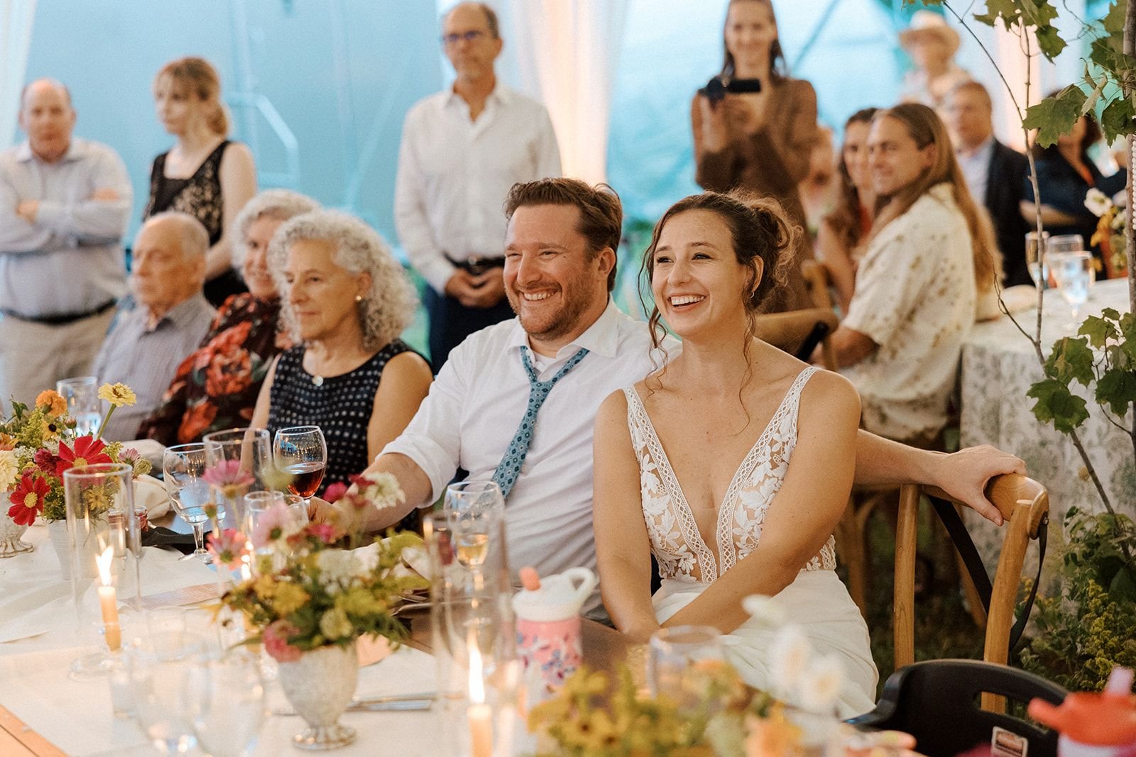 A Michigan Garden Wedding Couple