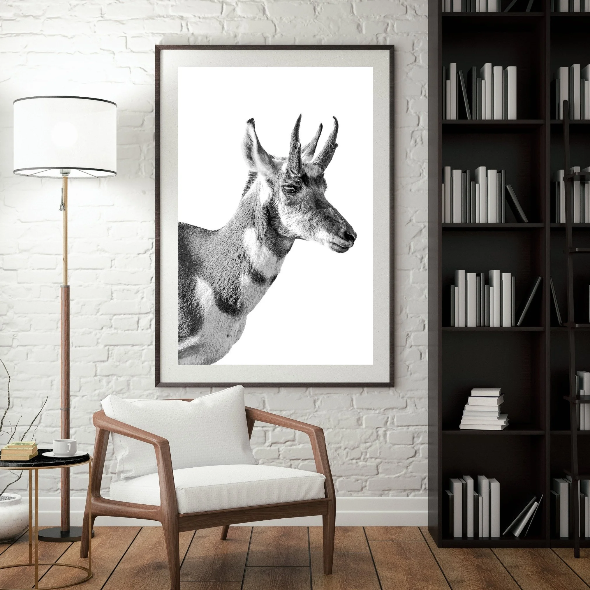 Grey-3D-Wall-Frame-Mockup-Pronghorn-Buck-Curtis-Harsh-Photography.jpg