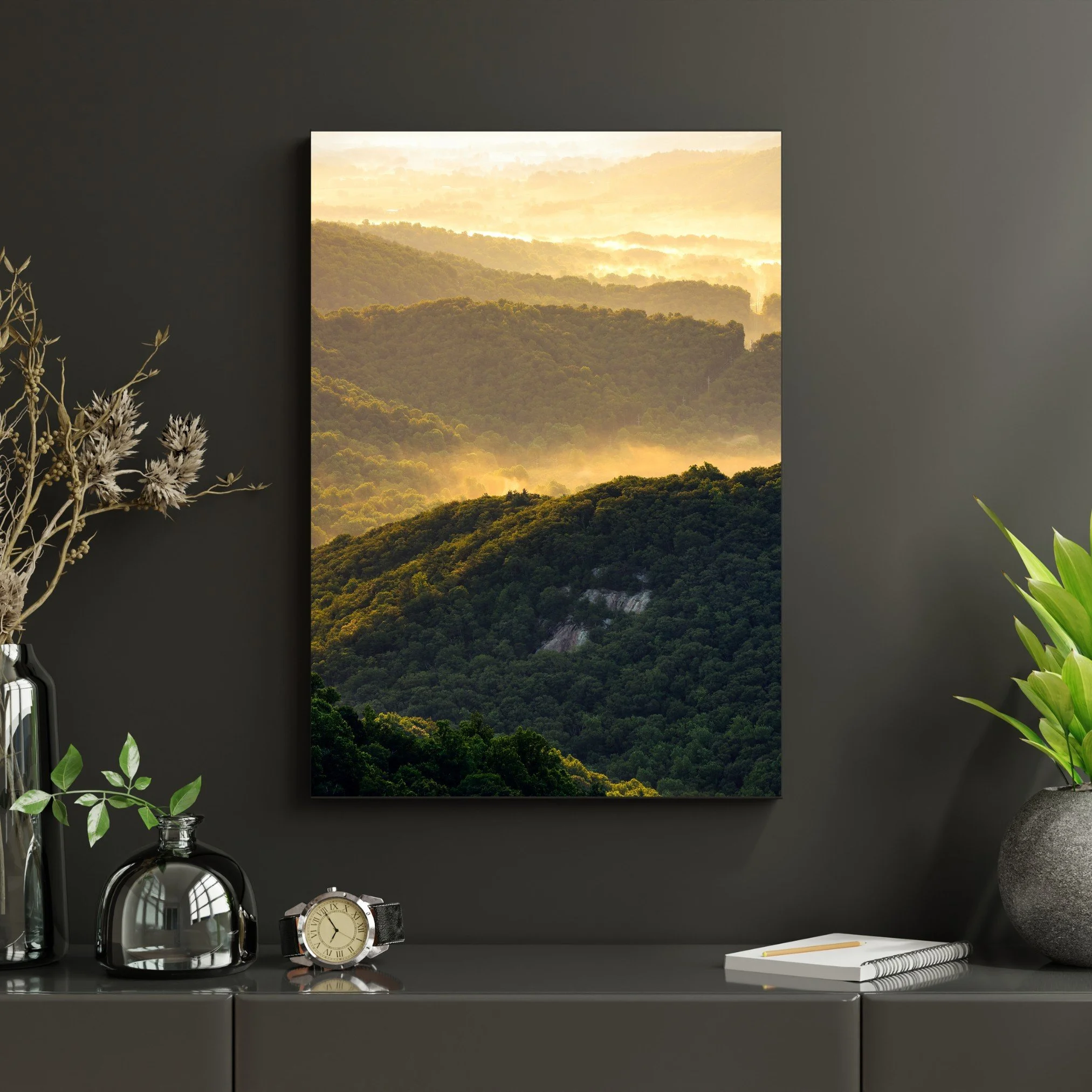 Black-Modern-Photography-Metal-Mockup-Golden-Sunrise-Shenandoah-National-Park-Curtis-Harsh-Photography.jpg