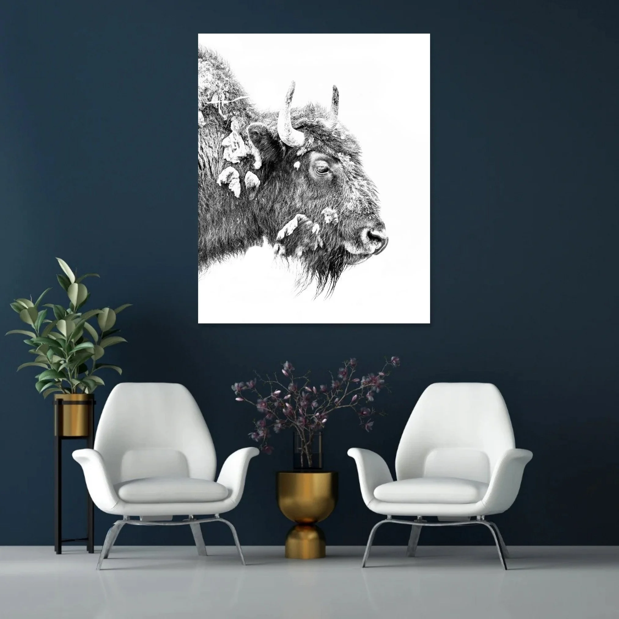 Blue-Wall-Sitting-Area-Fine-Art-Bison-Bull-Curtis-Harsh-Photography.jpg