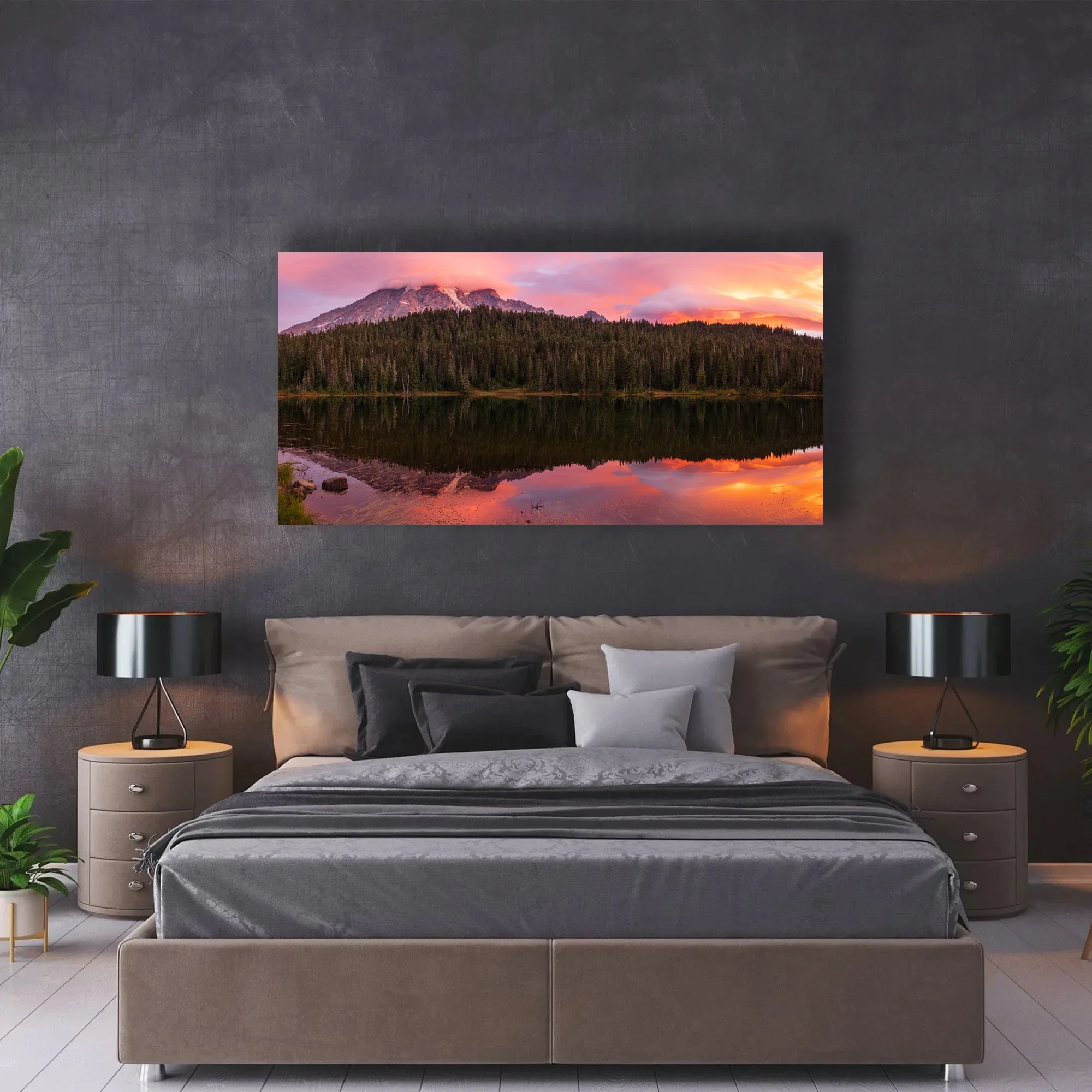 Gray-Modern-Bedroom-Mount-Rainier-Sunrise-Curtis-Harsh-Photography.jpg