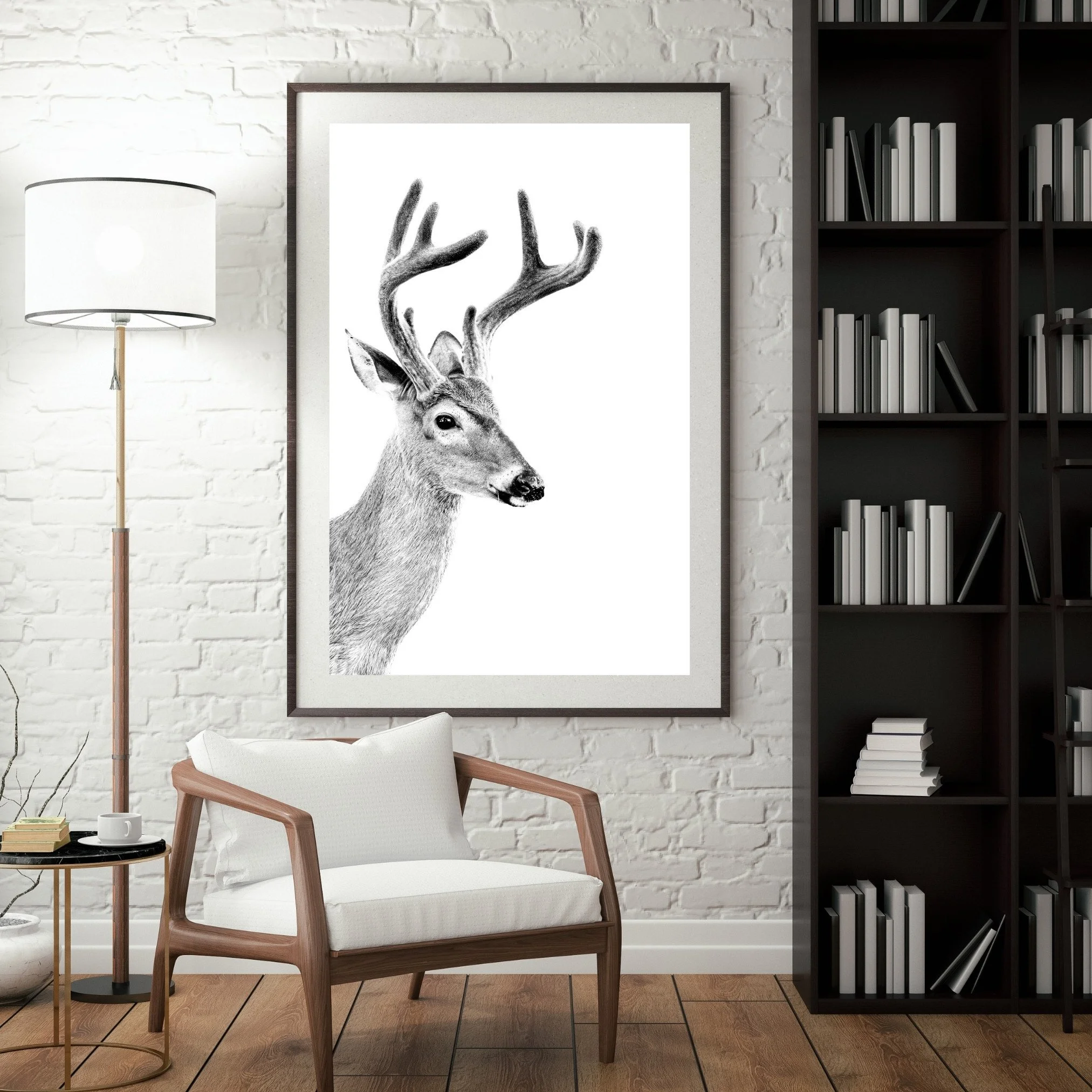 Grey-3D-Wall-Frame-Mockup-Whitetail-Buck-8-Point-Curtis-Harsh-Photography.jpg