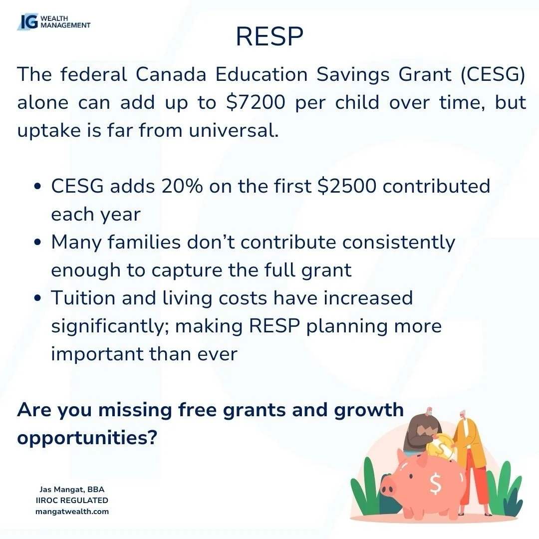 A RESP isn&rsquo;t just about saving for school; it&rsquo;s about timing, structure, and using government incentives correctly so your child has options when the time comes. 

This is one of the most common conversations I have with parents who thoug