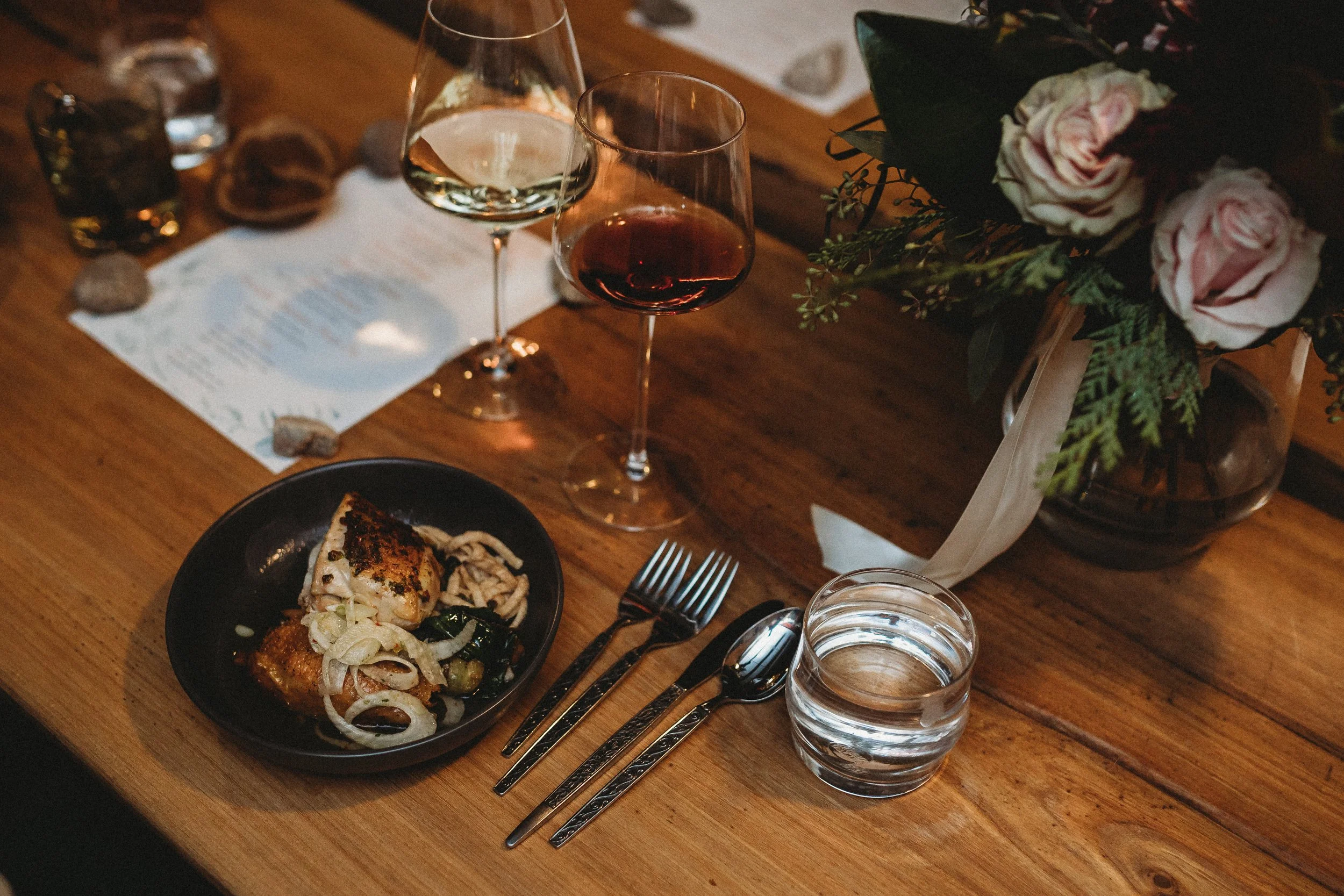 Foodie Wedding at Burning Barrel  Lecompton Kansas 