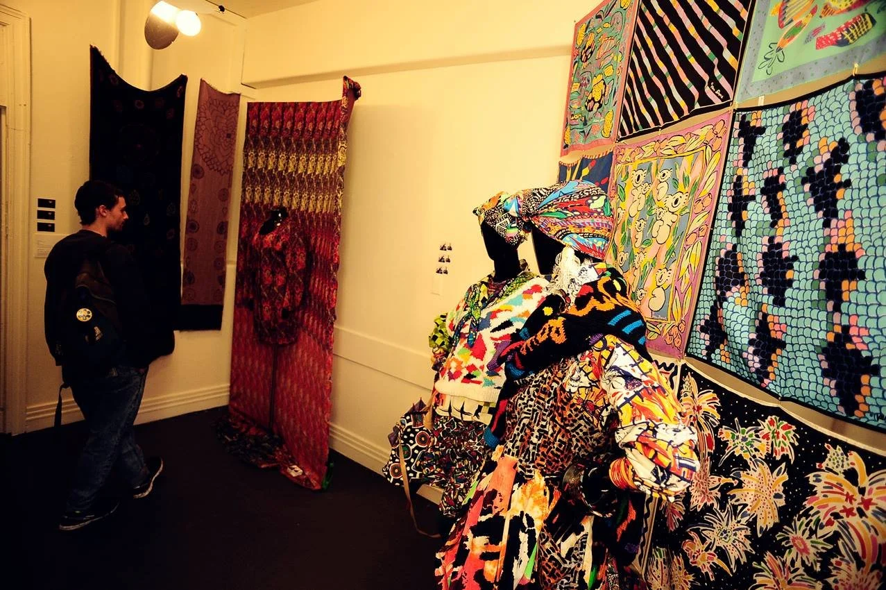 PATTERNATION 2014 as part of the Virgin Australia Melbourne Fashion Festival Cultural Program. O.T.T by Lia .T brings together two generations of iconic Australian Artists and Designers who are renowned for their innovative and fearless use of patter