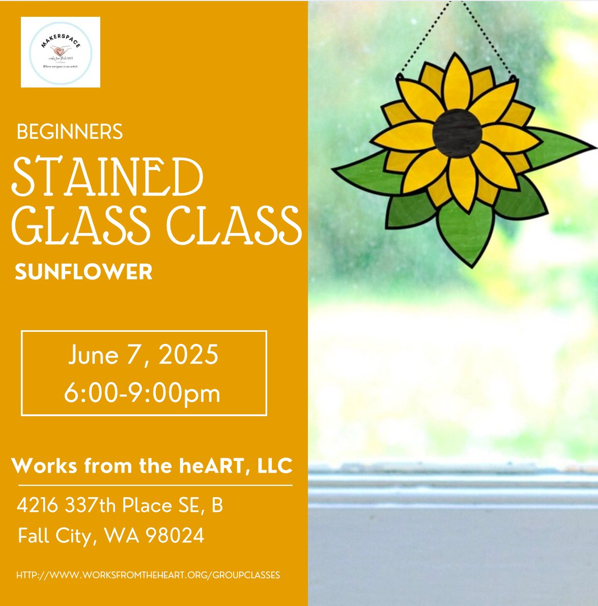 Make and Take: Stained Glass sunflower