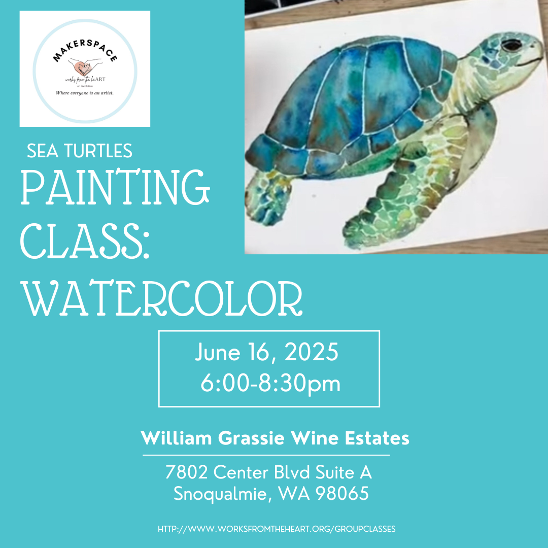 Beginner's Watercolor Class: Sea Turtles