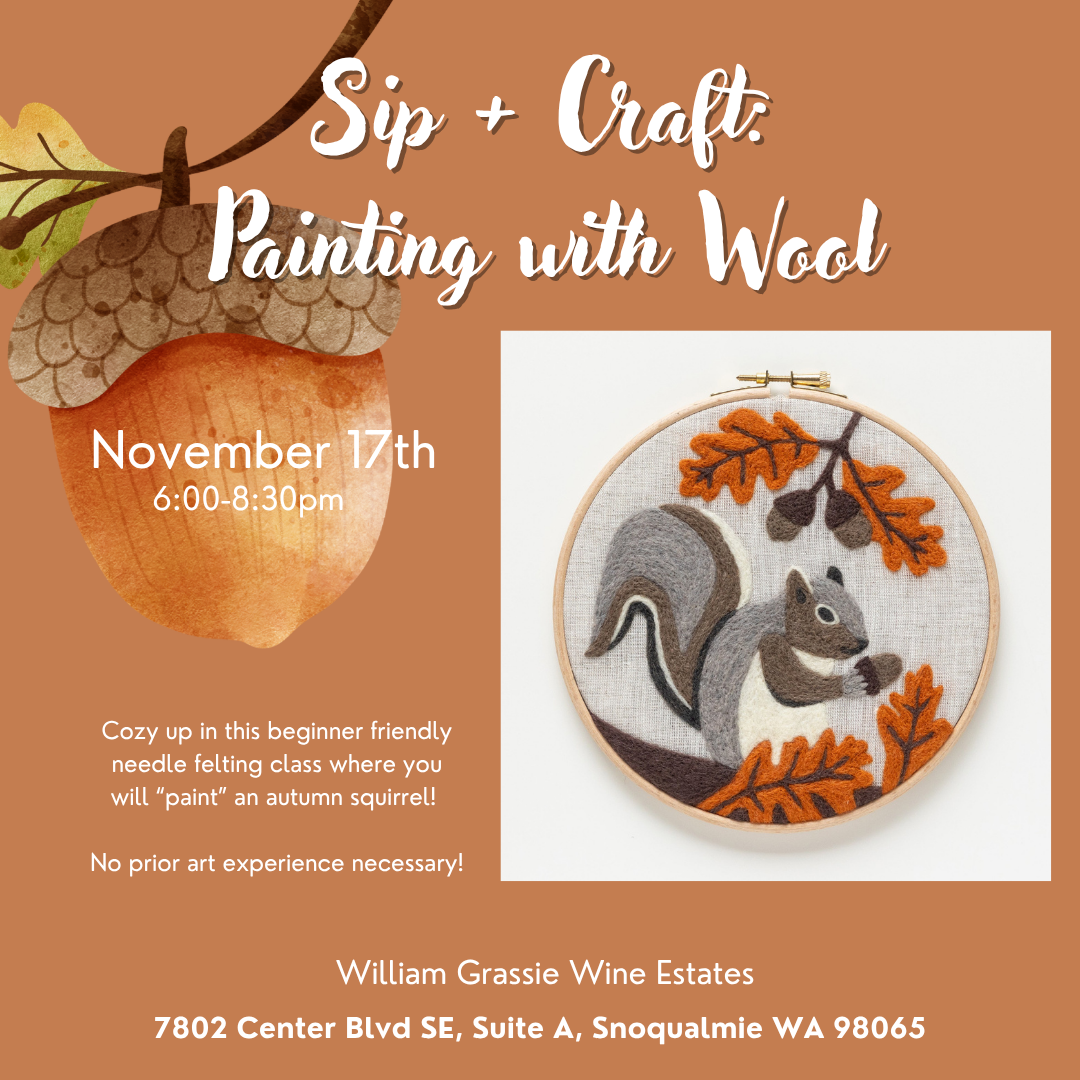 sip + craft: painting with wool