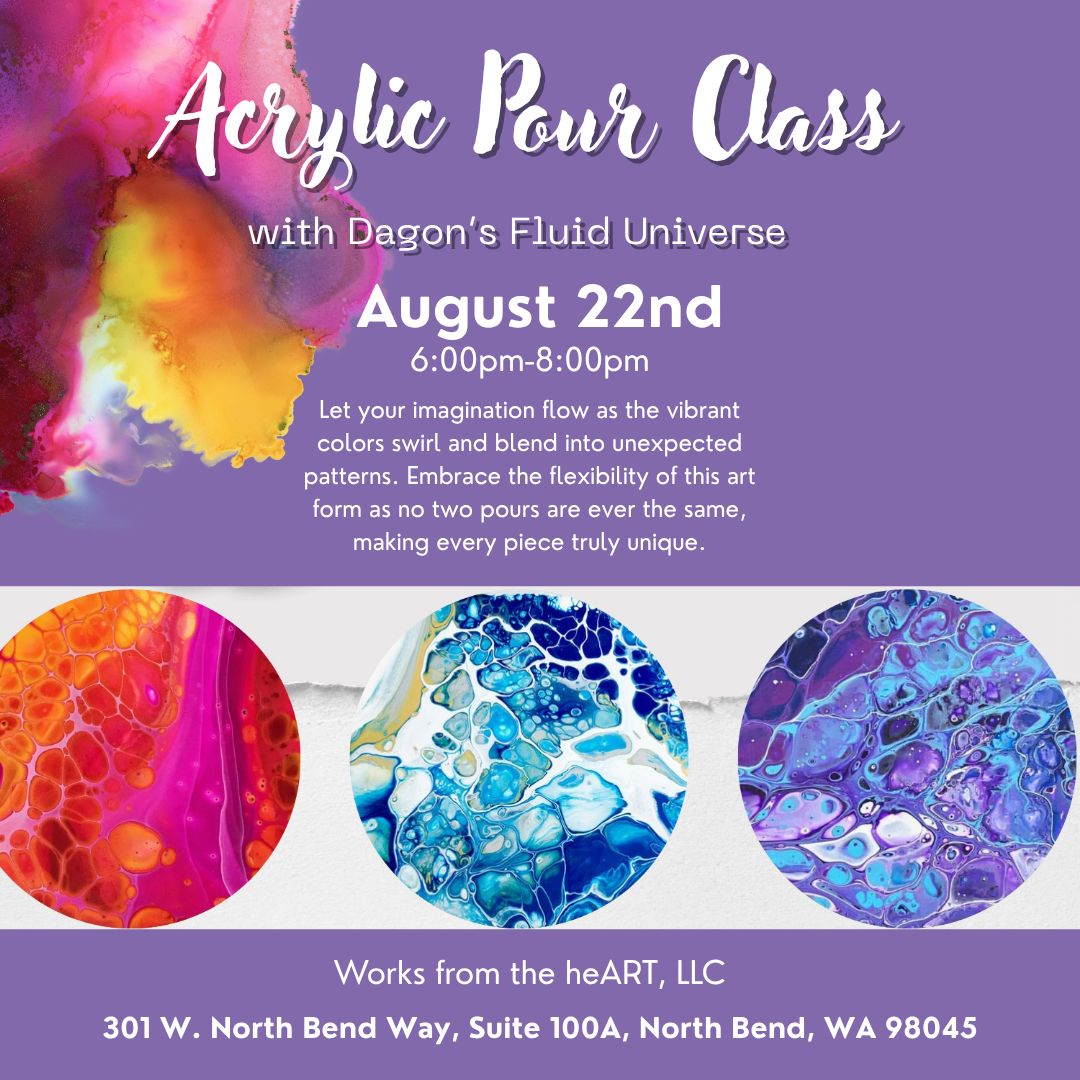 adults only Acrylic Pour Painting Class
