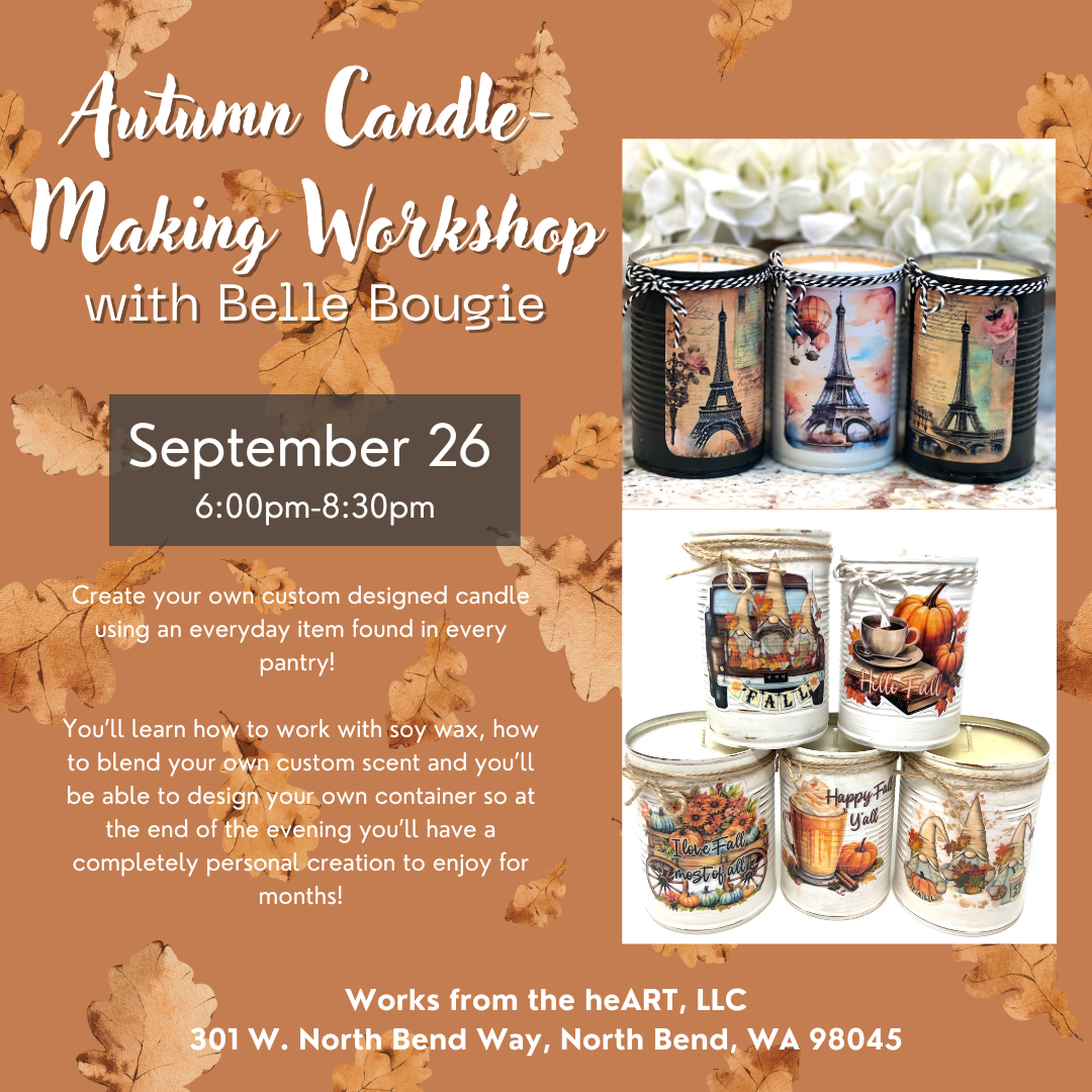 autumn candle-making workshop