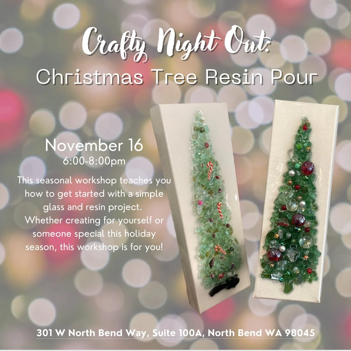 Crafty Night Out: Christmas Tree Resin Pour