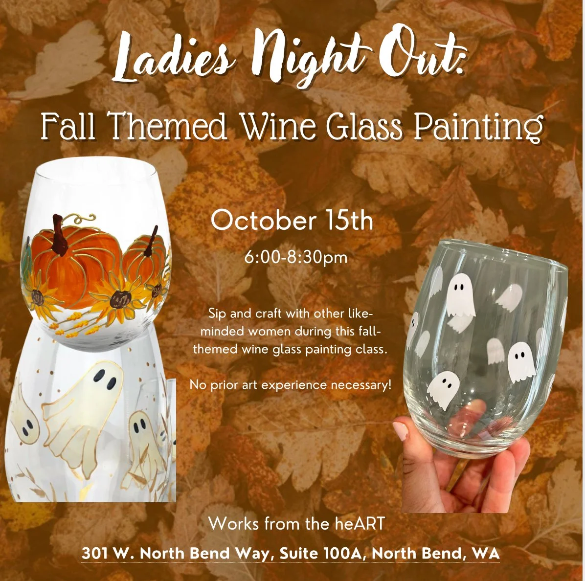 Ladies Night Out: Fall-Themed Wine Glass Painting