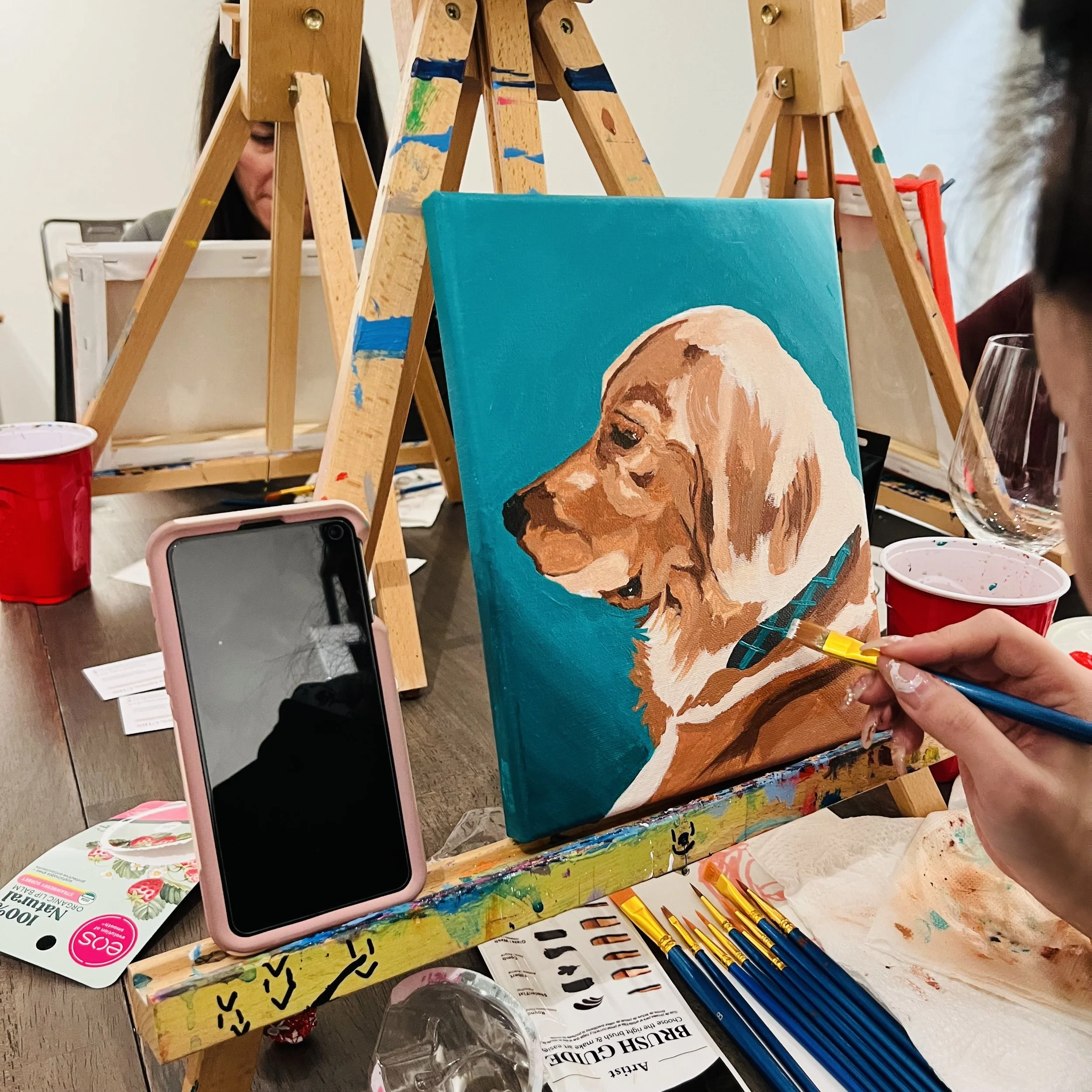 acrylic pet portrait class