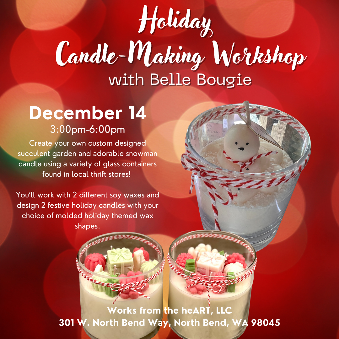 Custom Holiday Succulent Garden and Snowman Candles Using Upcycled Containers