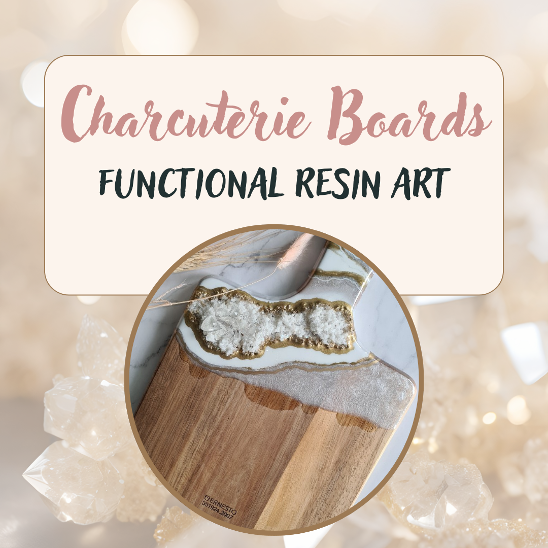 Charcuterie Boards: Functional Resin Art - Geodes 