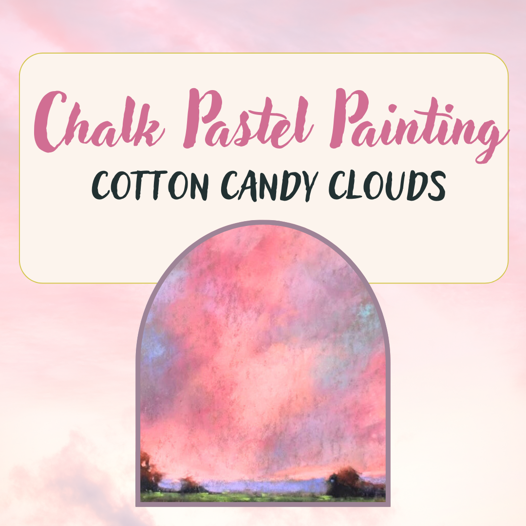 Chalk Pastel Painting: Cotton Candy Clouds