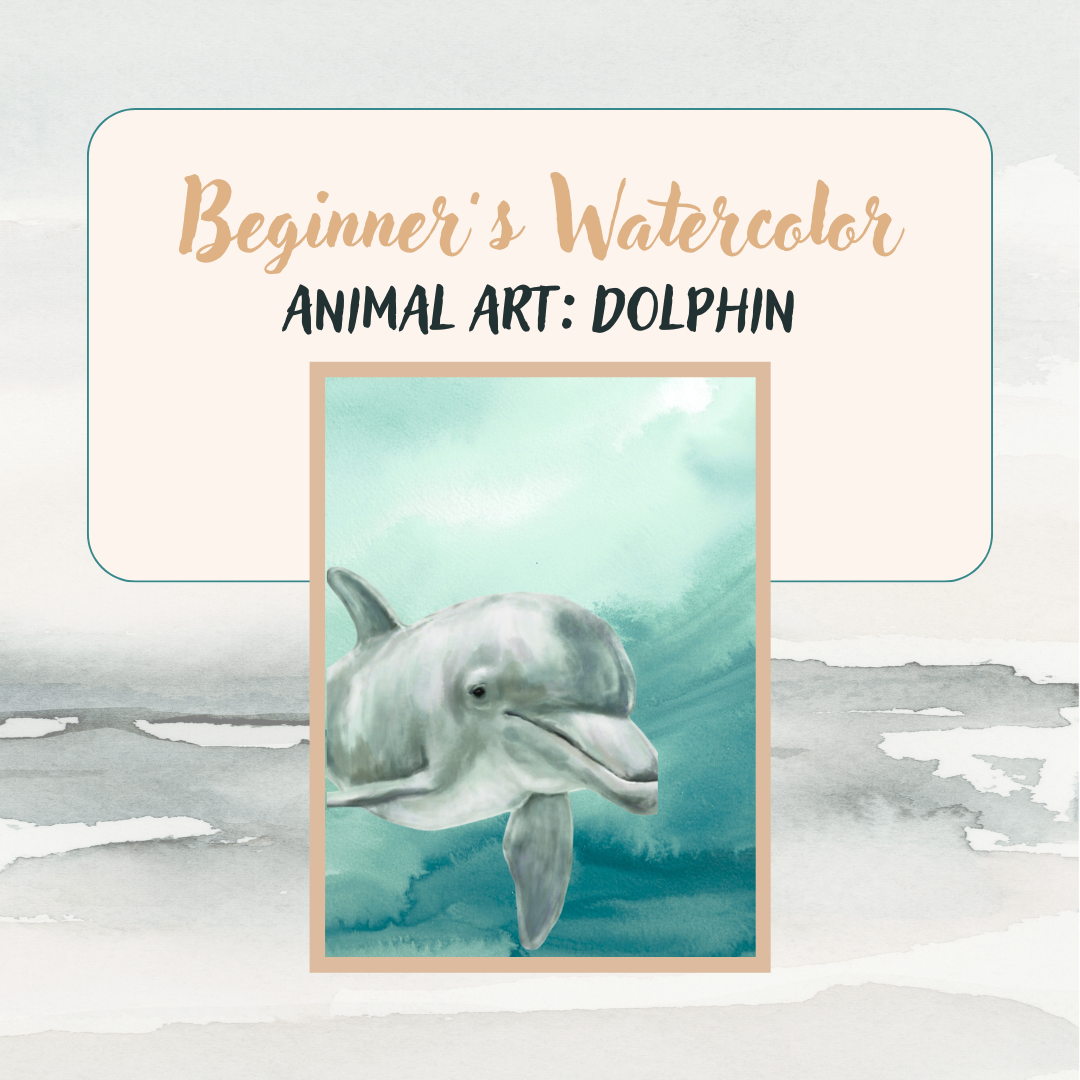 Beginner’s Watercolor: Dolphins