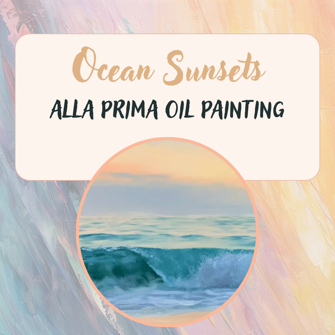 Alla Prima Oil Painting: Ocean Waves 