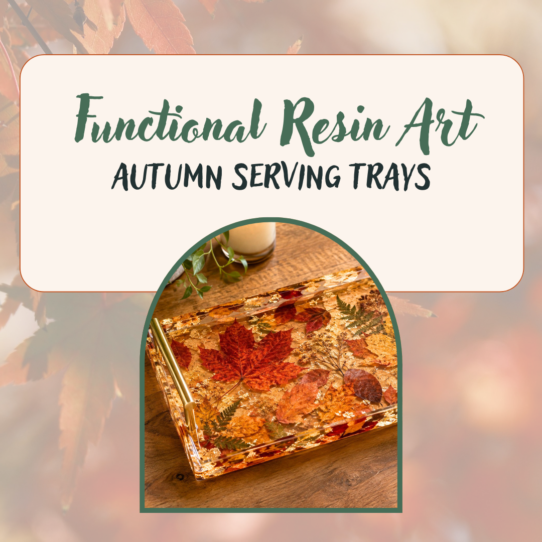 Fall-Themed Trays: Functional Resin Art 