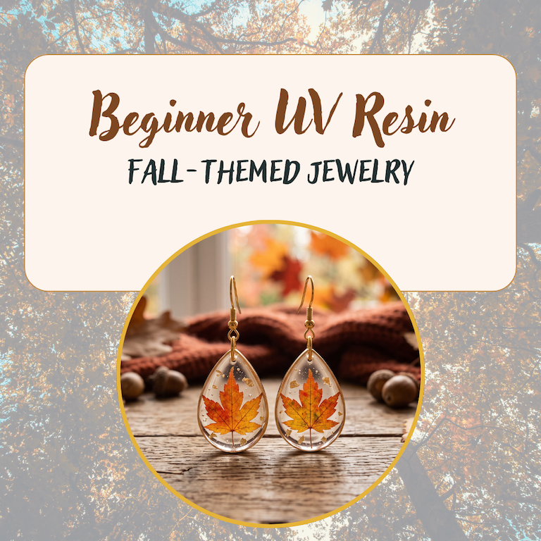 Fall Themed Jewelry: UV Resin Art 