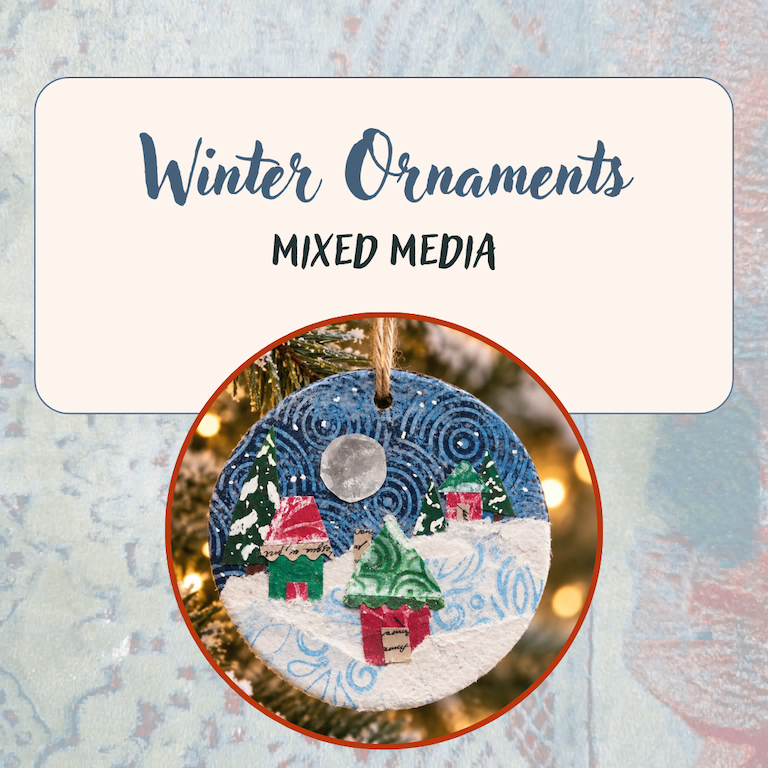 Mixed Media Ornaments