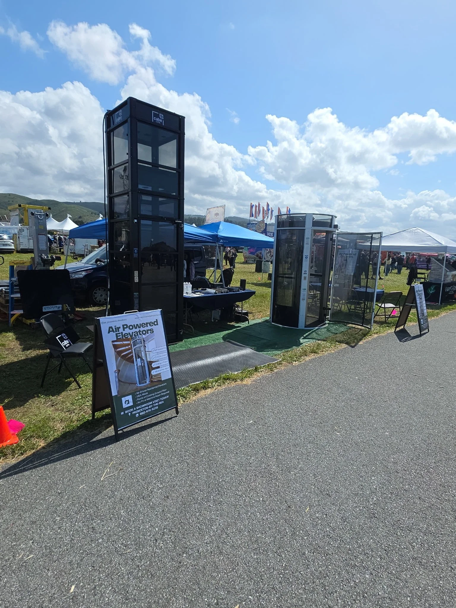 Air Powered Elevator's Set Up at 2026's Dream Machine Show