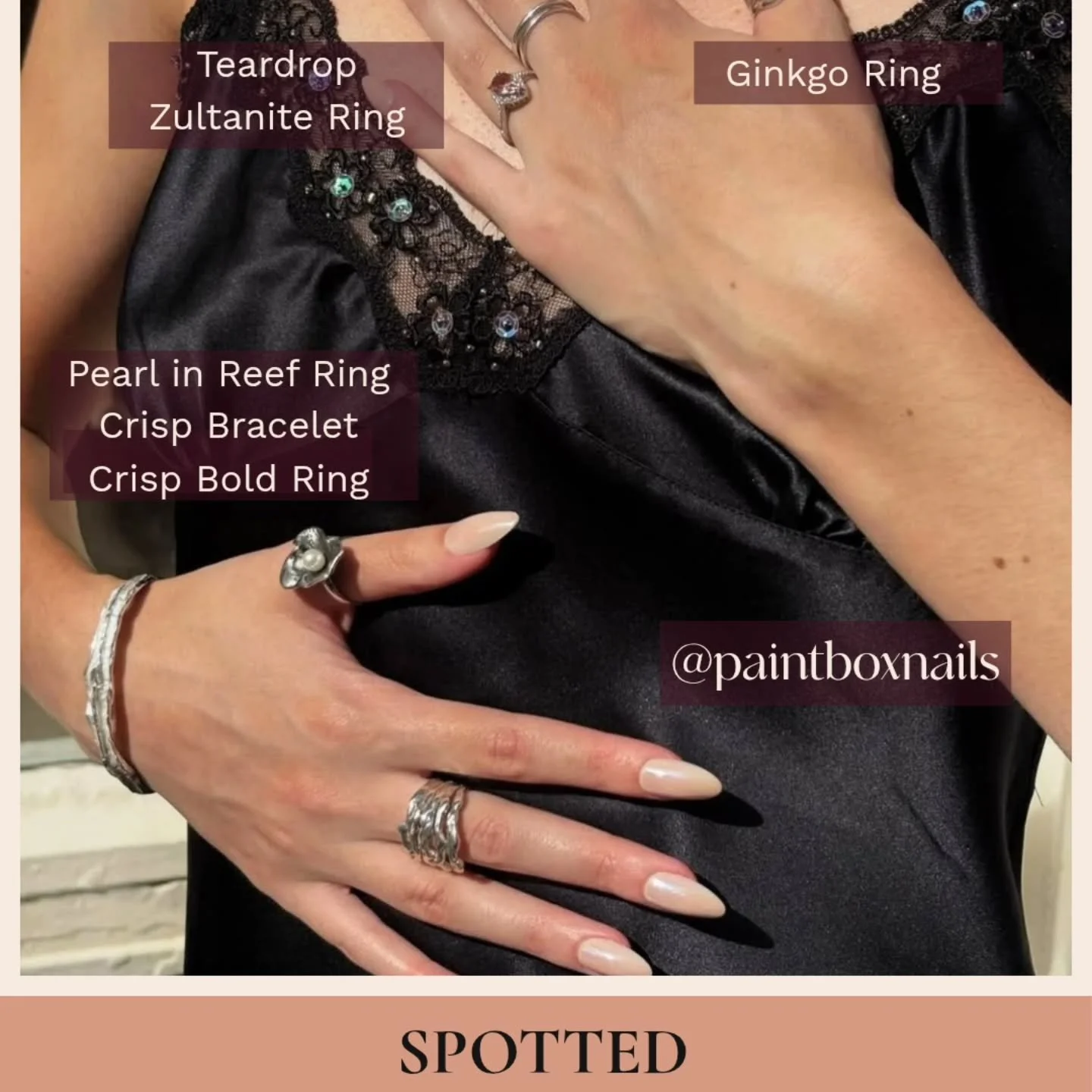 Shoutout to my friend @cmchang30 and the @paintboxnails team for featuring our jewelry so gorgeously. 💅✨

When they asked for pieces, I knew their aesthetic would be perfect with our jewelry. And look at this result!

Self-care meets social impact.
