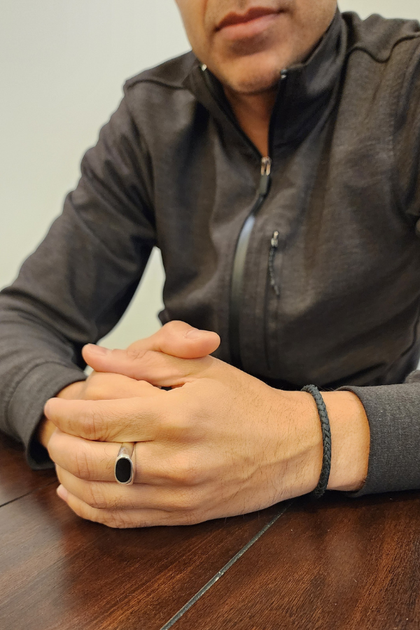 Black Onyx Oval Signet Ring | Sterling Silver - The Mira Shoppe