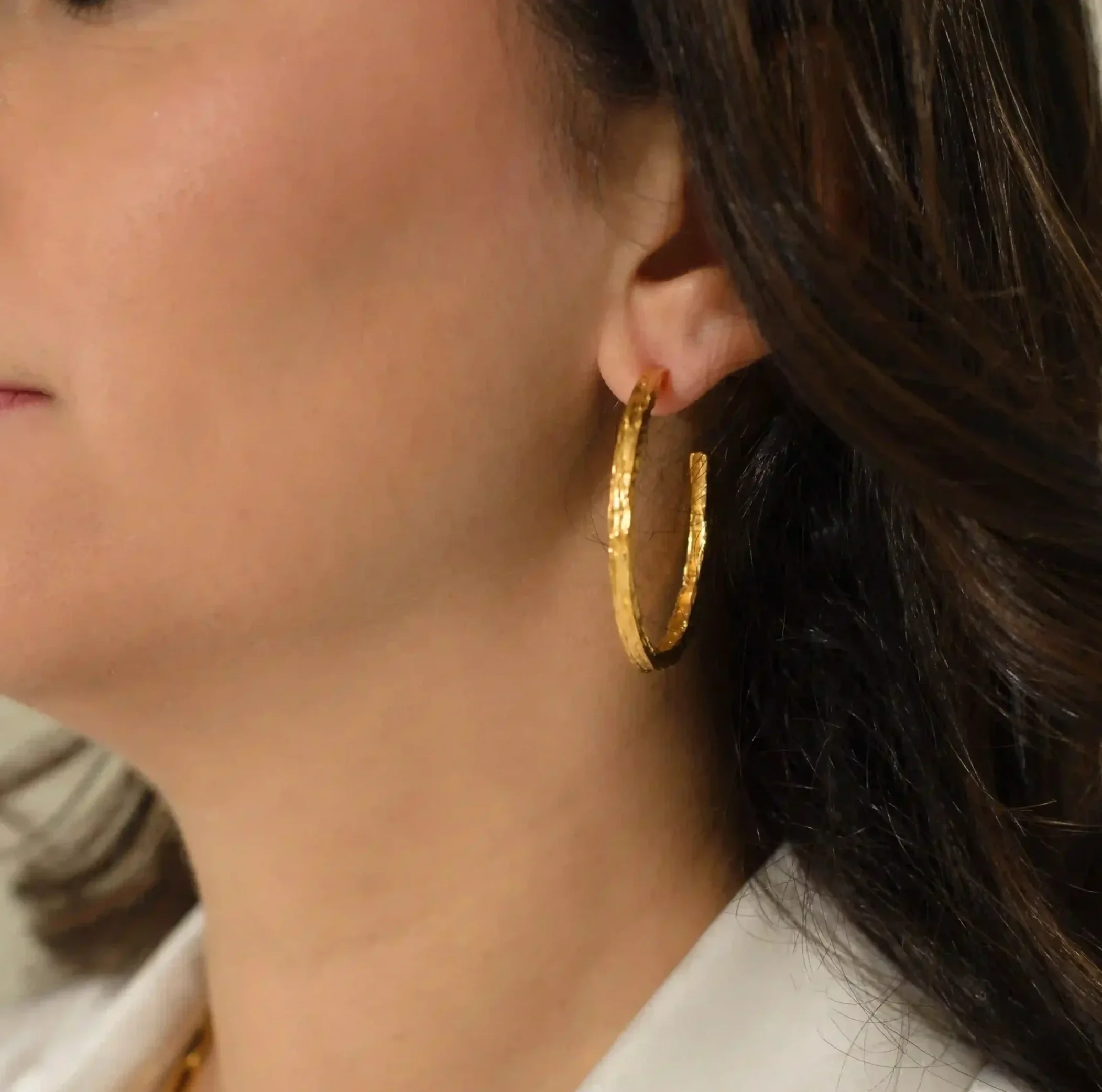 Gold Hoop earrings classic