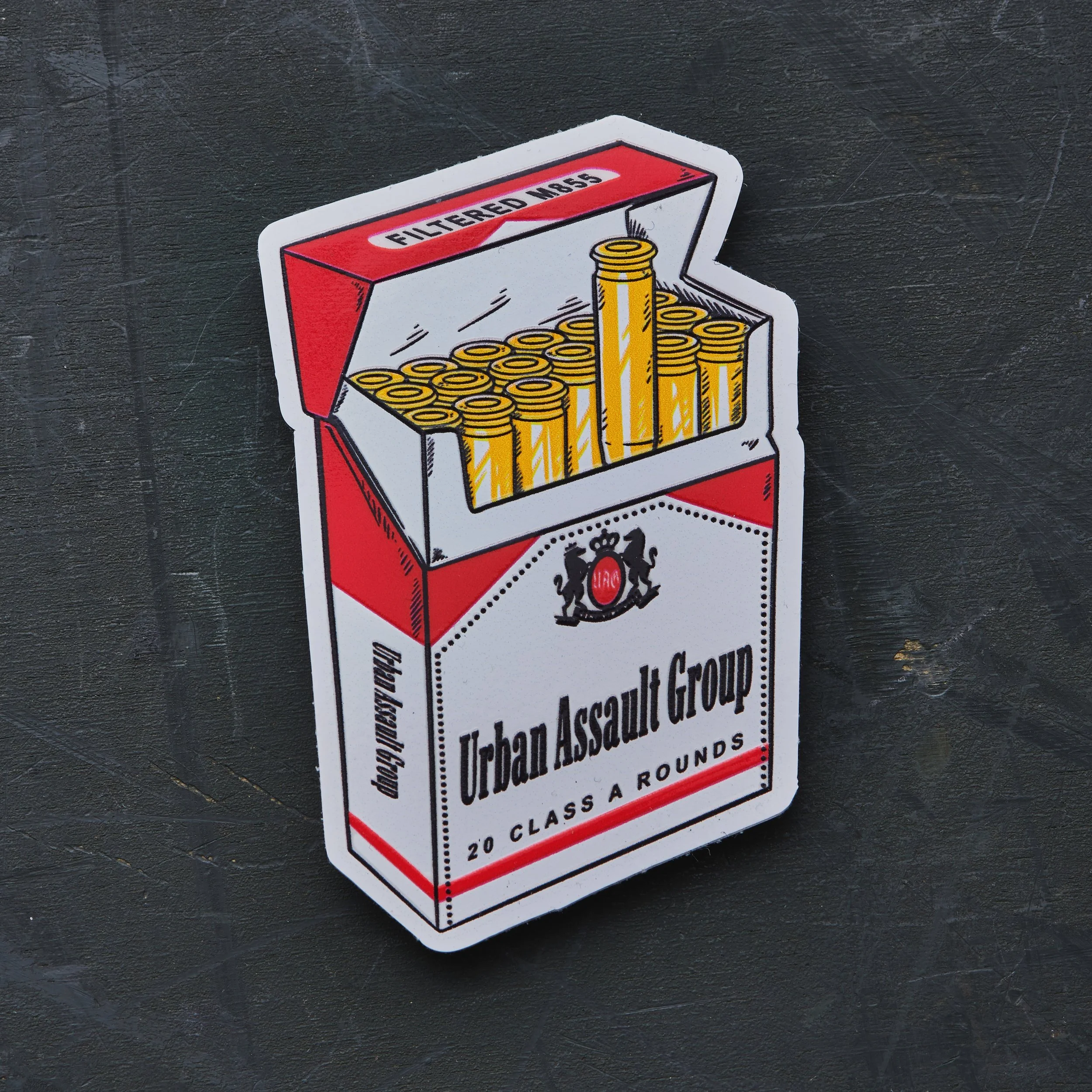 Embossed Smokin' Rounds Sticker