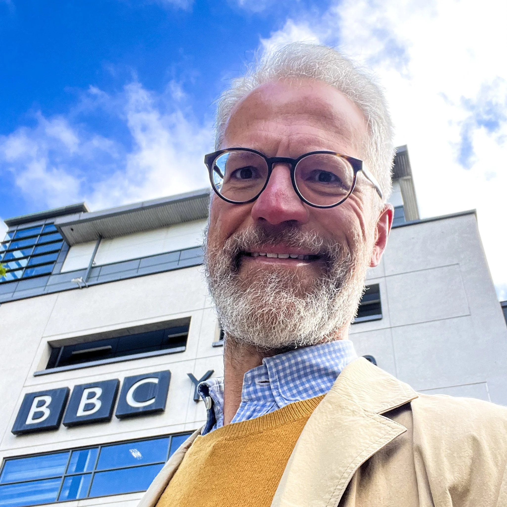A joyful radio return, celebrating with Leeds United