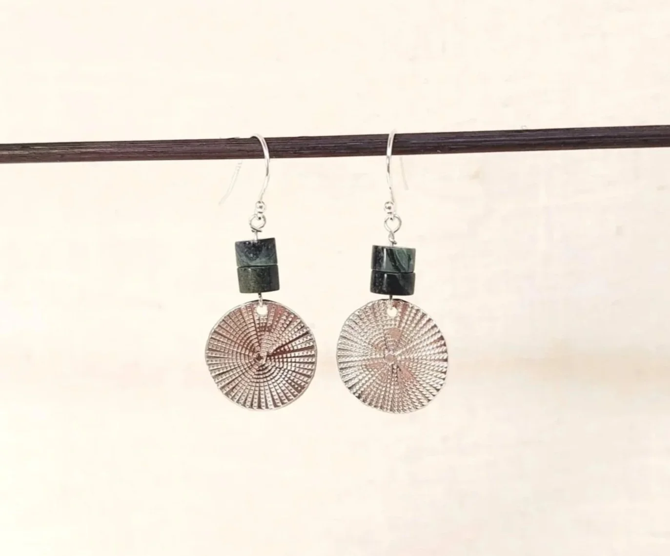 Kambaba Jaspis Ohrringe - INNERE RUHE