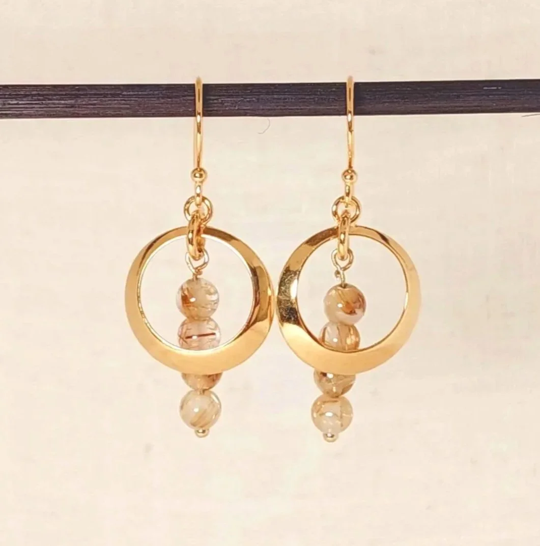 Rutilquarz Ohrringe - LICHTBRINGER