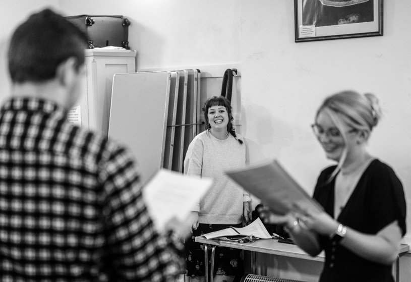 'Blood Hell, Billy!' rehearsal photo, taken by @divine_escapedes