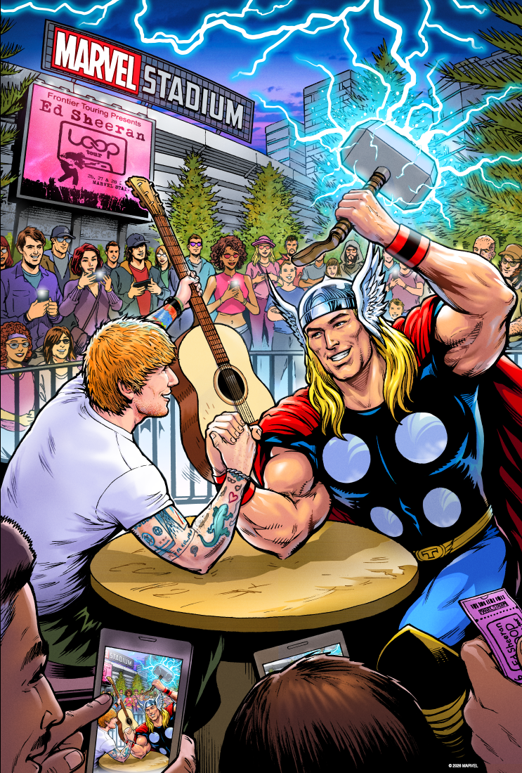 Ed Sheeran At Marvel Stadium