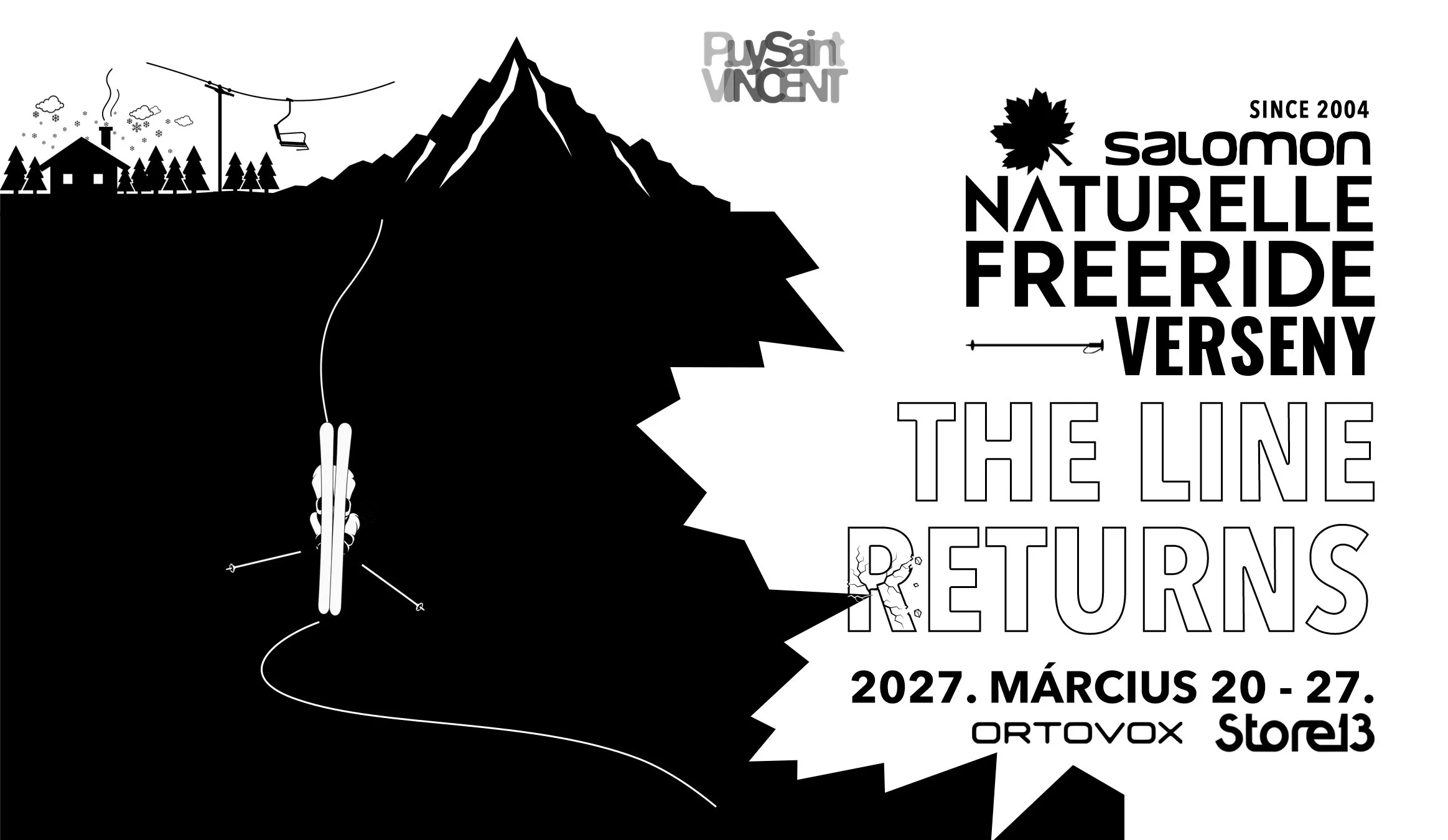Salomon Naturelle Freeride Verseny – The Line Returns. Puy-Saint-Vincent, 2027. március 20–27.
