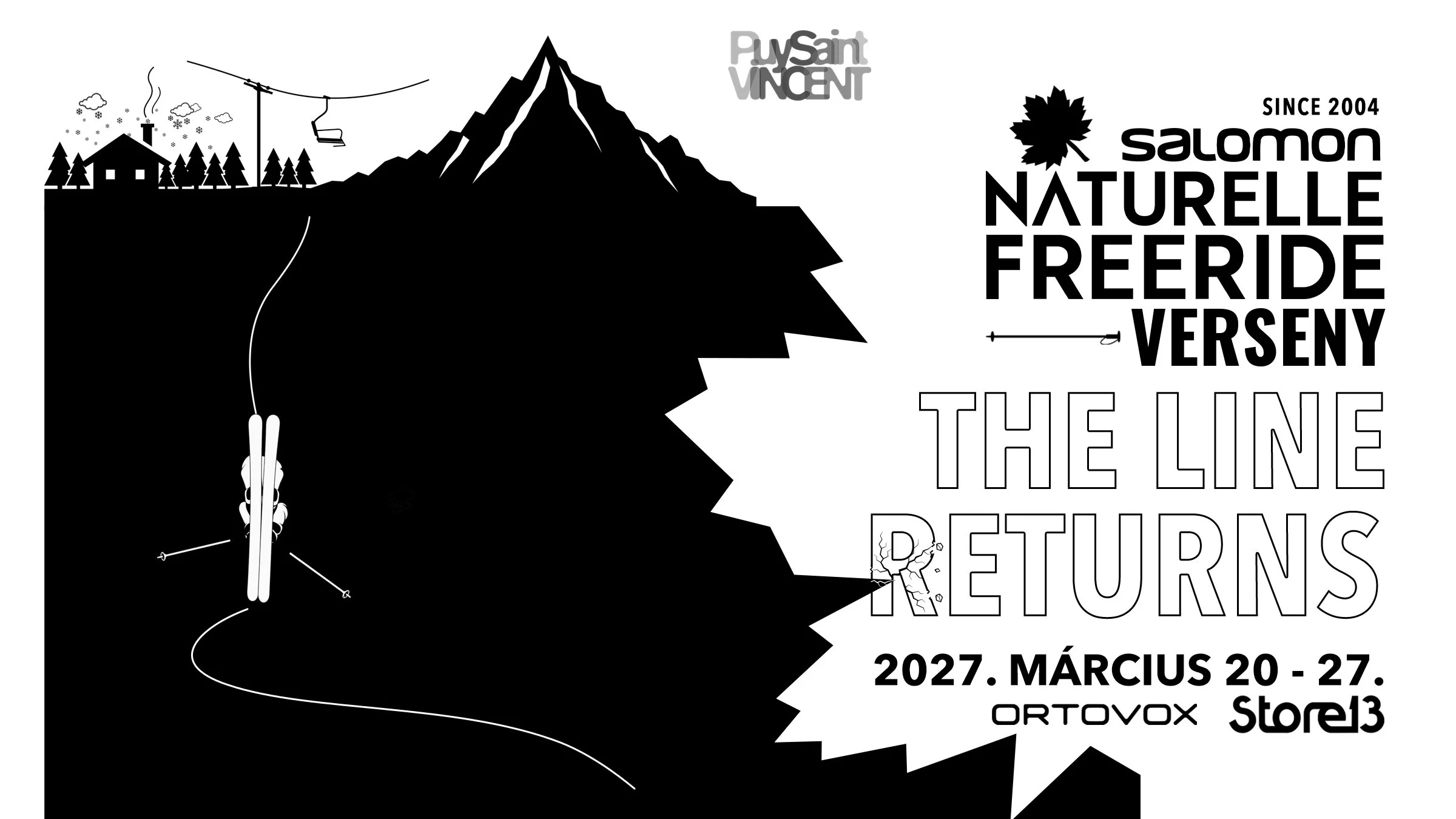Salomon Naturelle Freeride Verseny – The Line Returns. Puy-Saint-Vincent, 2027. március 20–27.