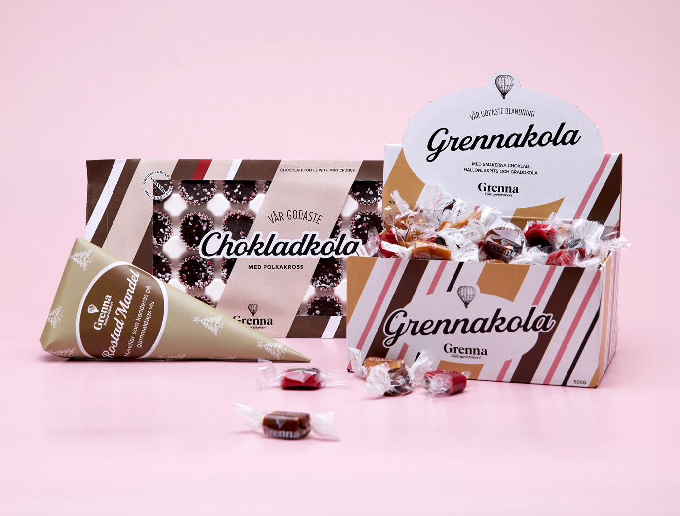 Förpackningsdesign • Grenna Polkagriskokeri