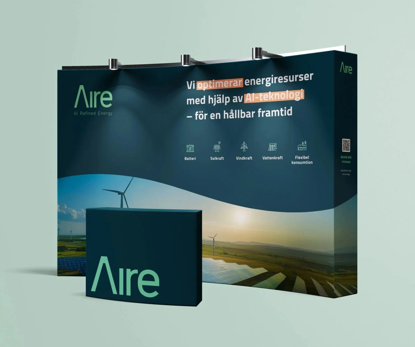 Aire • Branding & mässmaterial