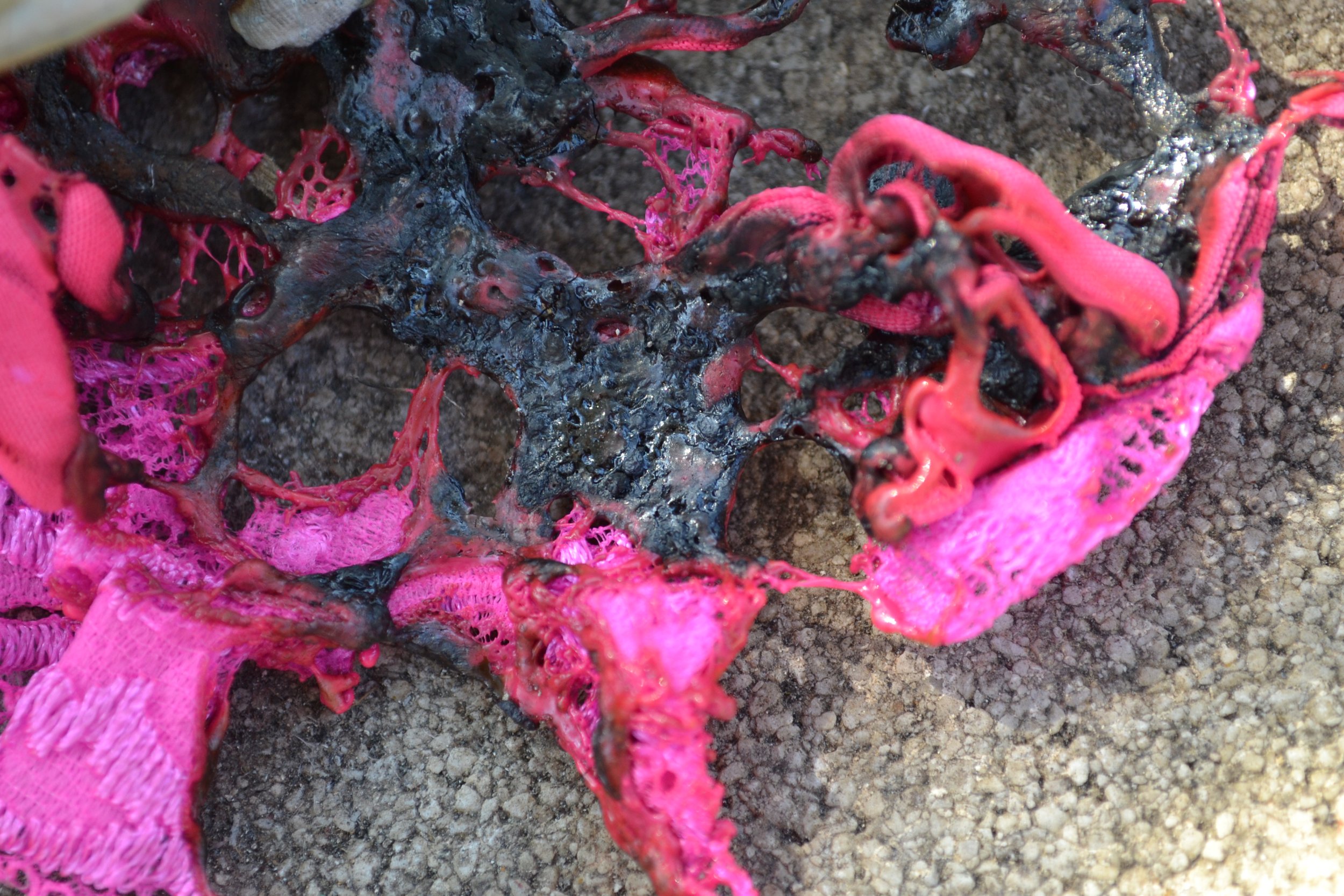 This is her identity
she wanted to show trust, loyalty.
this work was made by burning her panties.
But shortly after, she asked herself:
Trust in whom?
loyalty to whom?
strong and profound questions for each of us:
my identity arises from an intentio